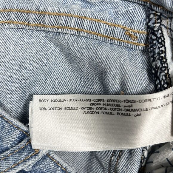 Ariat Jeans Womens 29 Blue Ultra High Rise Relaxed Straight Distressed Denim - Picture 14 of 16